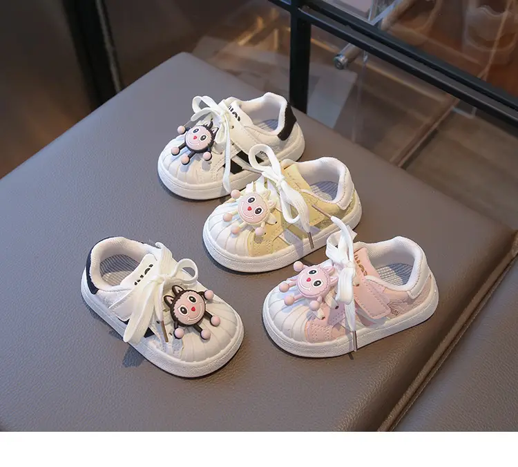Baby Girl's Shoes, Baby Toddler Shoes, Spring & Fall Soft-Soled Fashionable Shoes for 1 to 3-Year-Old Baby Girls, Fashionable Soft Leather Shoes — feature 8
