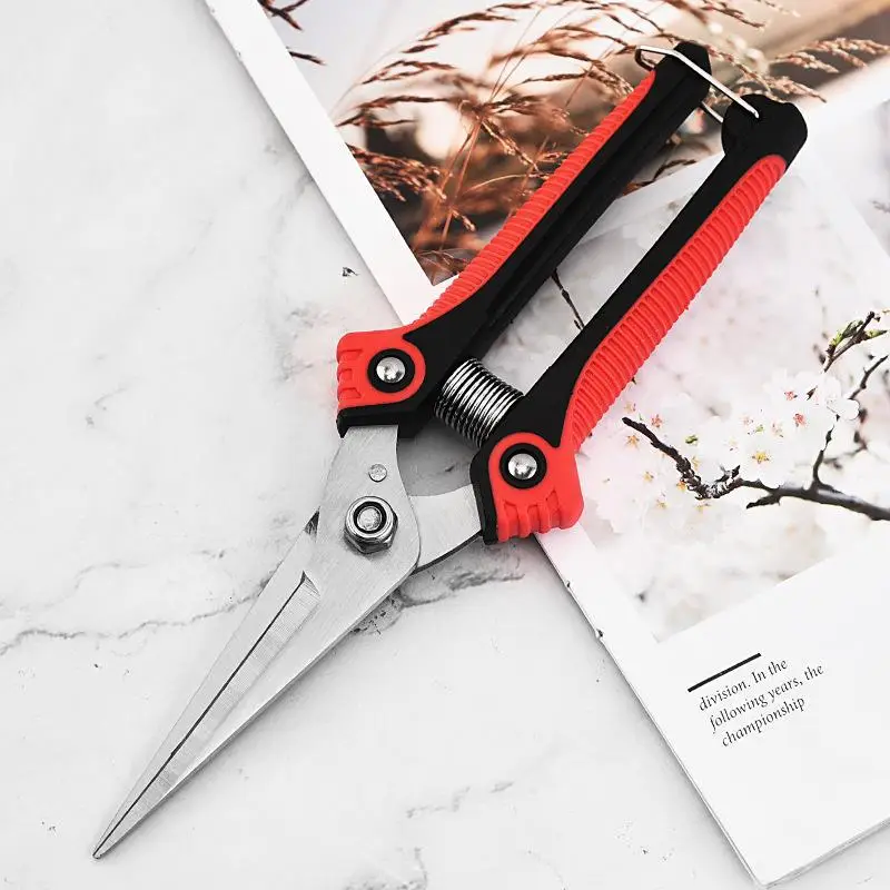 Japanese Imported Stainless Steel Gardening Scissors Pruning Shears for Cutting Branches Special Scissors Pruning Scissors Floral Scissors Free Shipping