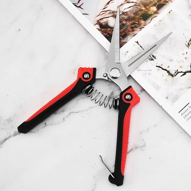 Japanese Imported Stainless Steel Gardening Scissors Pruning Shears for Cutting Branches Special Scissors Pruning Scissors Floral Scissors Free Shipping