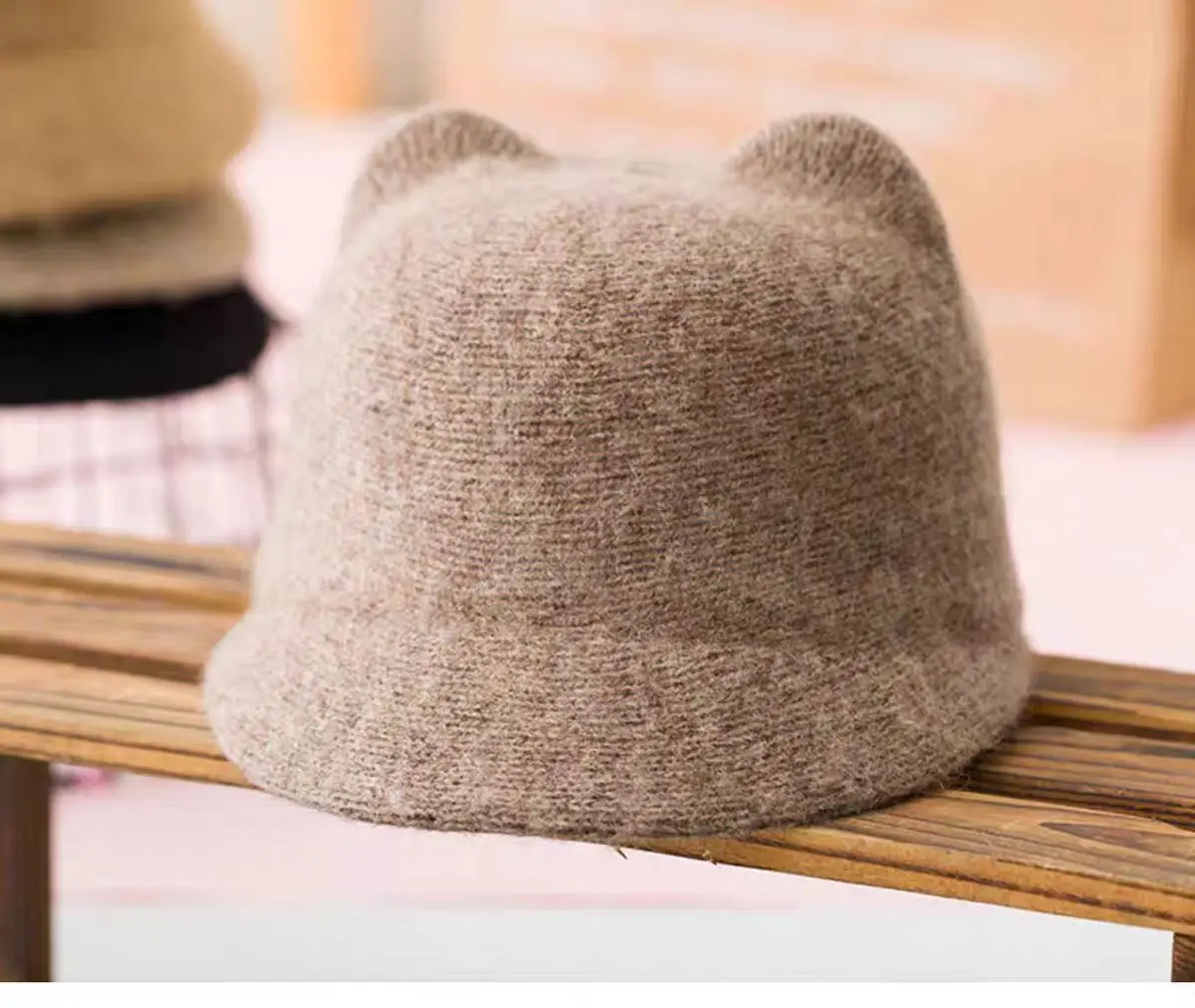 Girls Korean Style Warm Cashmere Hats Autumn Winter — feature 3