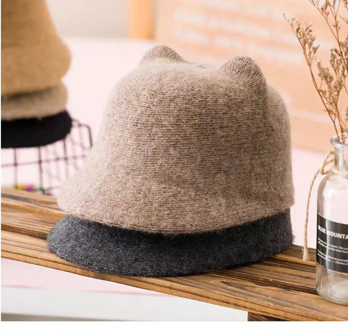 Girls Korean Style Warm Cashmere Hats Autumn Winter — feature 5