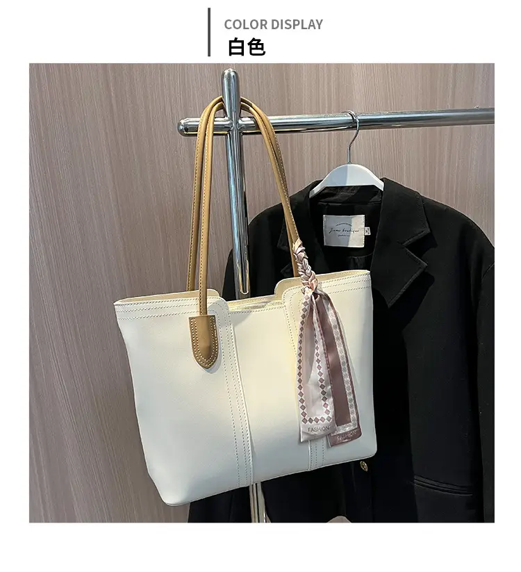 Women Large Capacity Cross-Border Tote Bag Beige — feature 12