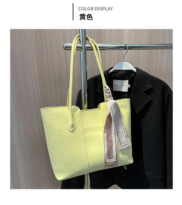 Women Large Capacity Cross-Border Tote Bag Beige — feature 14