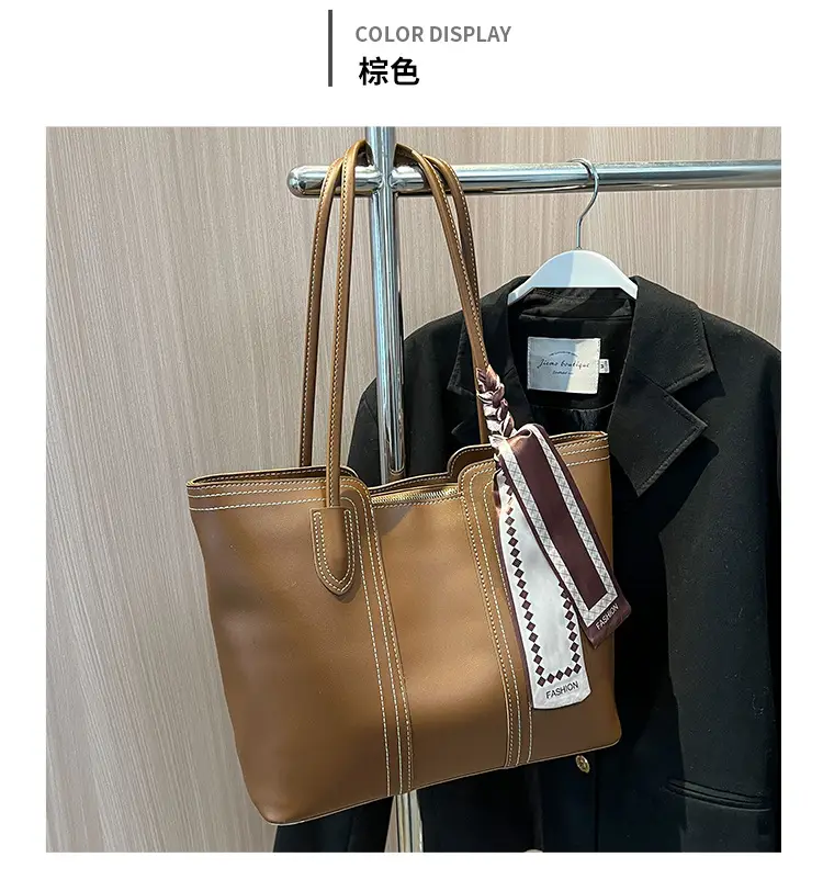 Women Large Capacity Cross-Border Tote Bag Beige — feature 15