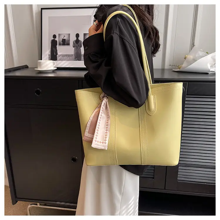 Women Large Capacity Cross-Border Tote Bag Beige — feature 29