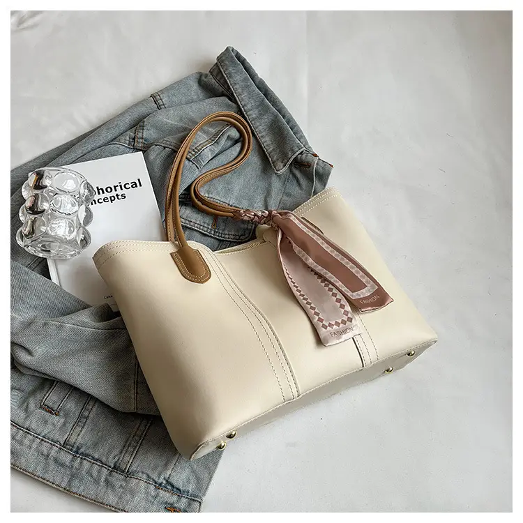 Women Large Capacity Cross-Border Tote Bag Beige — feature 32