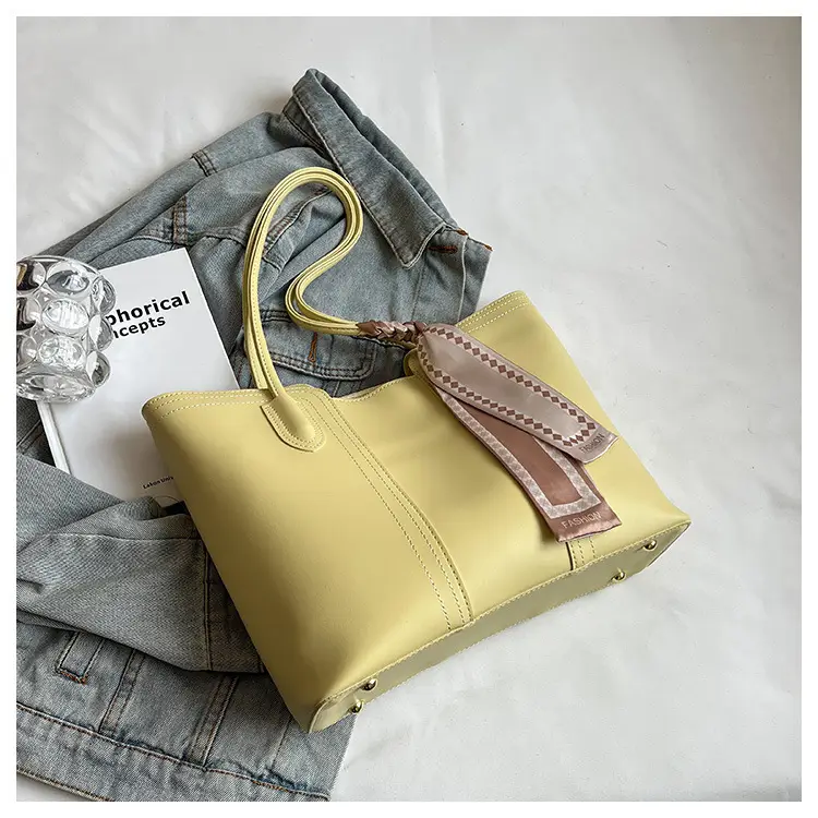 Women Large Capacity Cross-Border Tote Bag Beige — feature 33