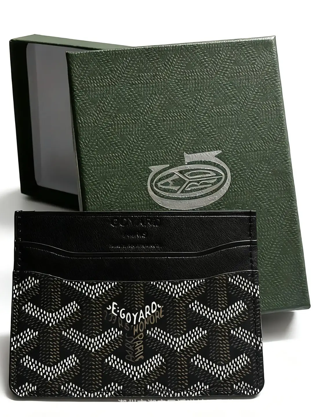 Goya Goyard Small Card Holder Ultra-Thin Classic Dog Tooth Letter Print Card Holder Women's Storage Card Holder Wallet