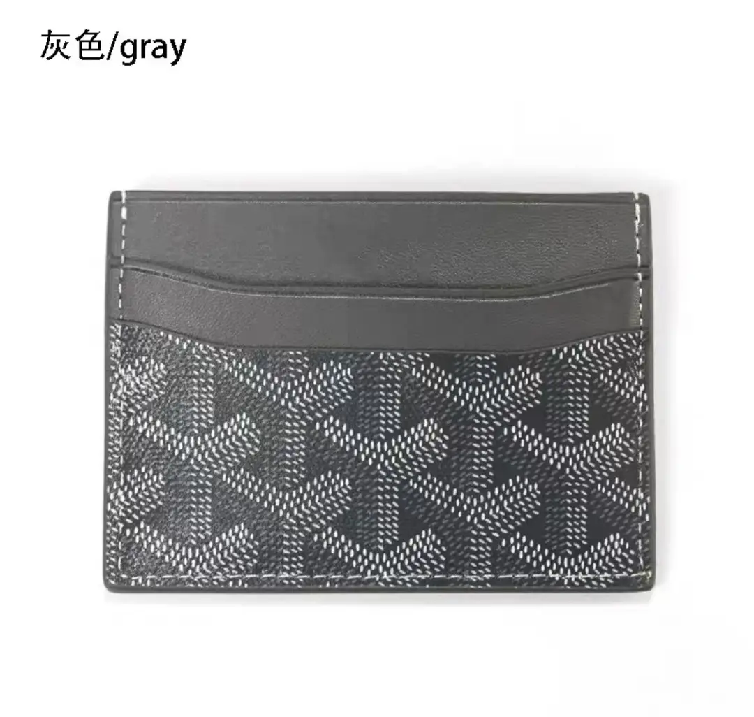 Goya Goyard Small Card Holder Ultra-Thin Classic Dog Tooth Letter Print Card Holder Women's Storage Card Holder Wallet — feature 4