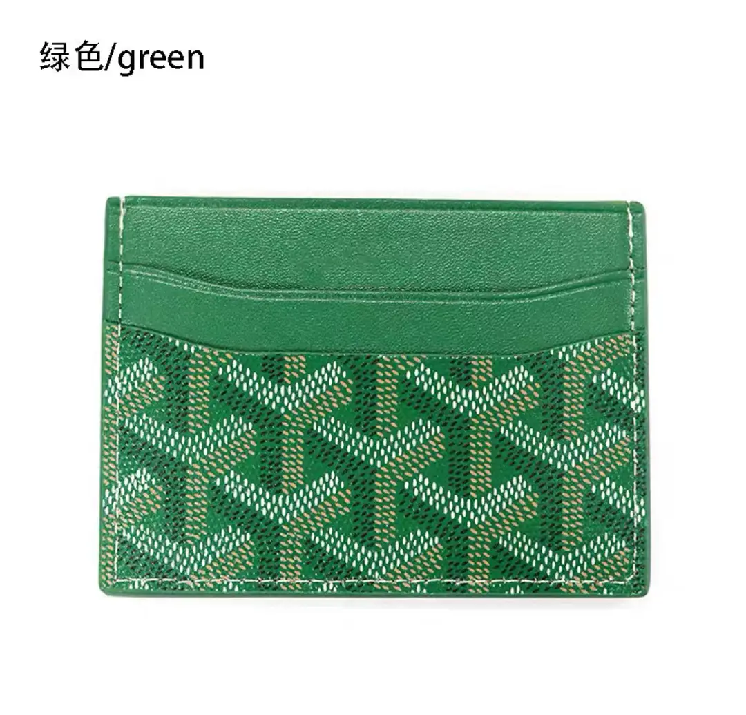 Goya Goyard Small Card Holder Ultra-Thin Classic Dog Tooth Letter Print Card Holder Women's Storage Card Holder Wallet — feature 5