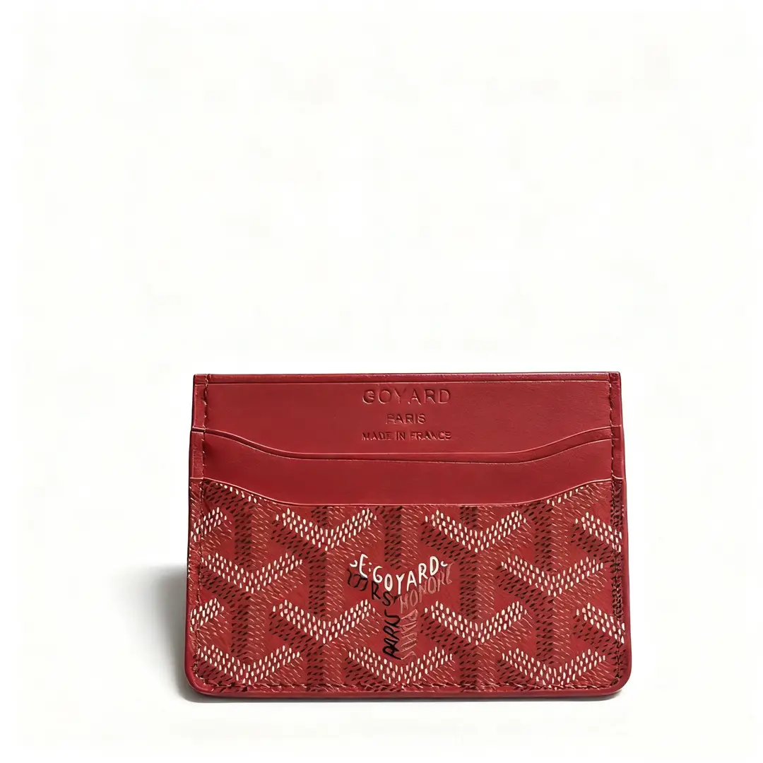 Goya Goyard Small Card Holder Ultra-Thin Classic Dog Tooth Letter Print Card Holder Women's Storage Card Holder Wallet