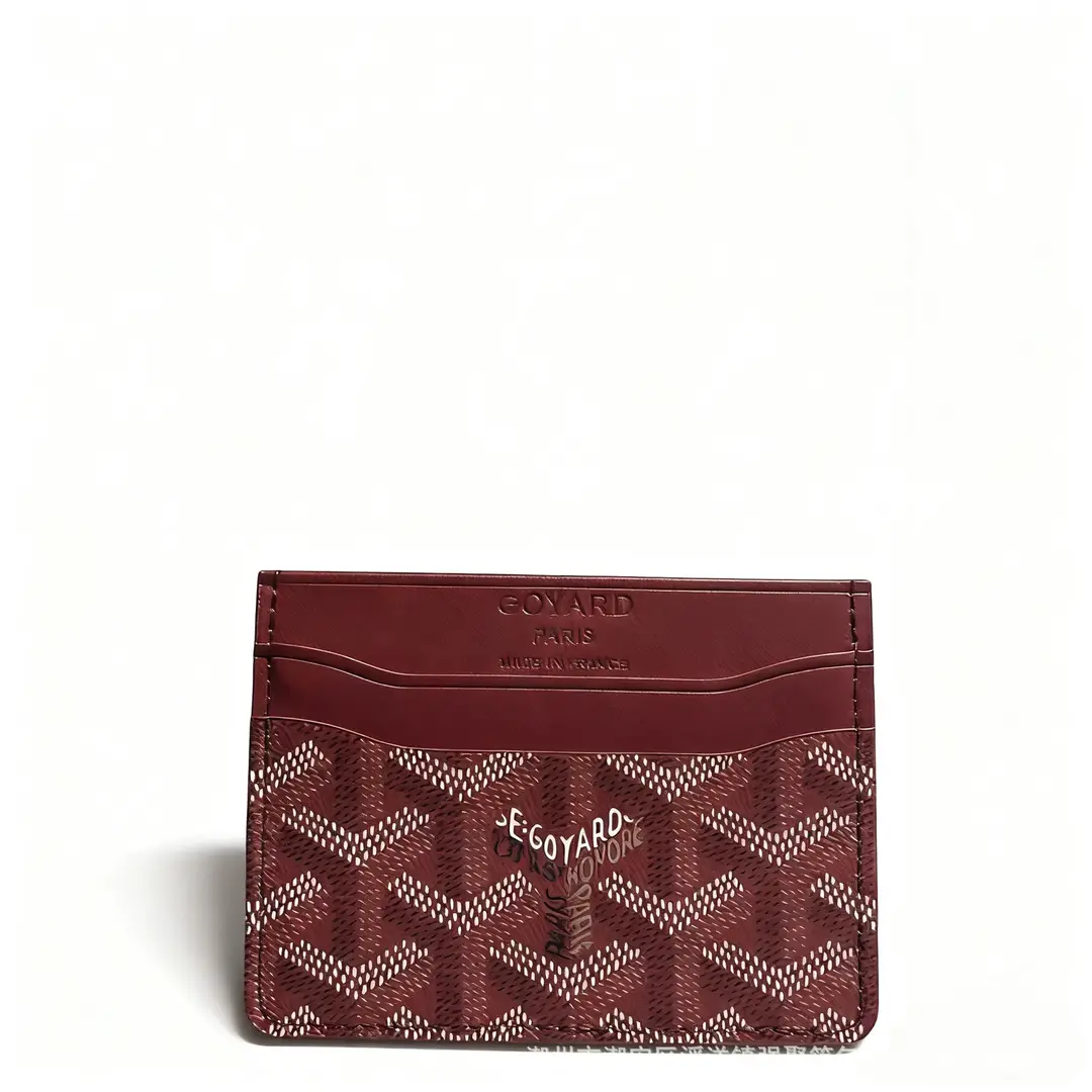 Goya Goyard Small Card Holder Ultra-Thin Classic Dog Tooth Letter Print Card Holder Women's Storage Card Holder Wallet