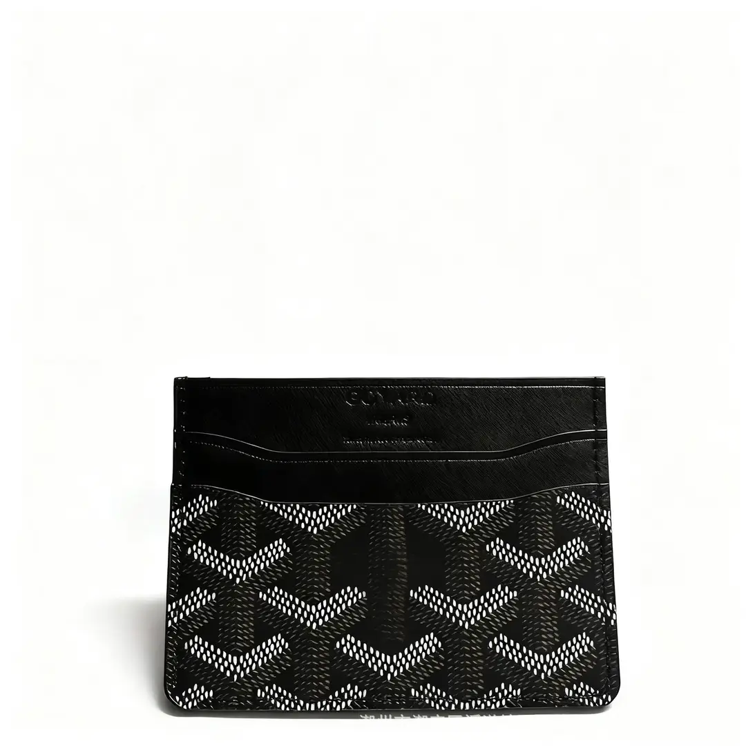 Goya Goyard Small Card Holder Ultra-Thin Classic Dog Tooth Letter Print Card Holder Women's Storage Card Holder Wallet
