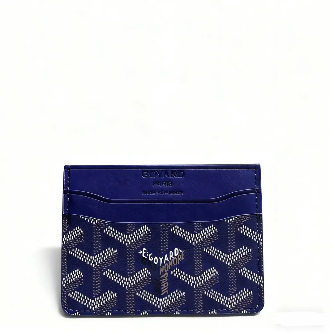 Goya Goyard Small Card Holder Ultra-Thin Classic Dog Tooth Letter Print Card Holder Women's Storage Card Holder Wallet