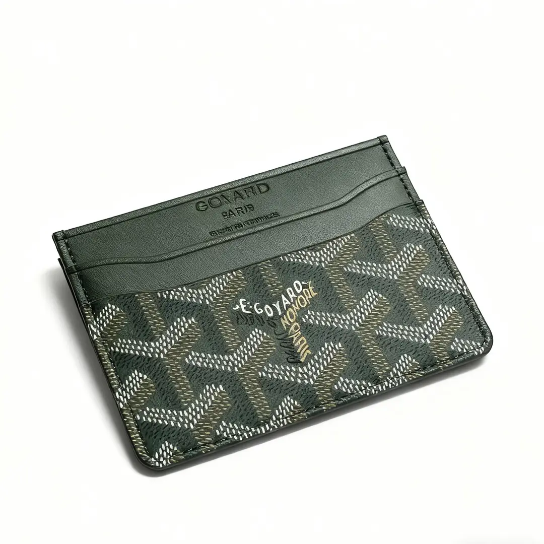Goya Goyard Small Card Holder Ultra-Thin Classic Dog Tooth Letter Print Card Holder Women's Storage Card Holder Wallet