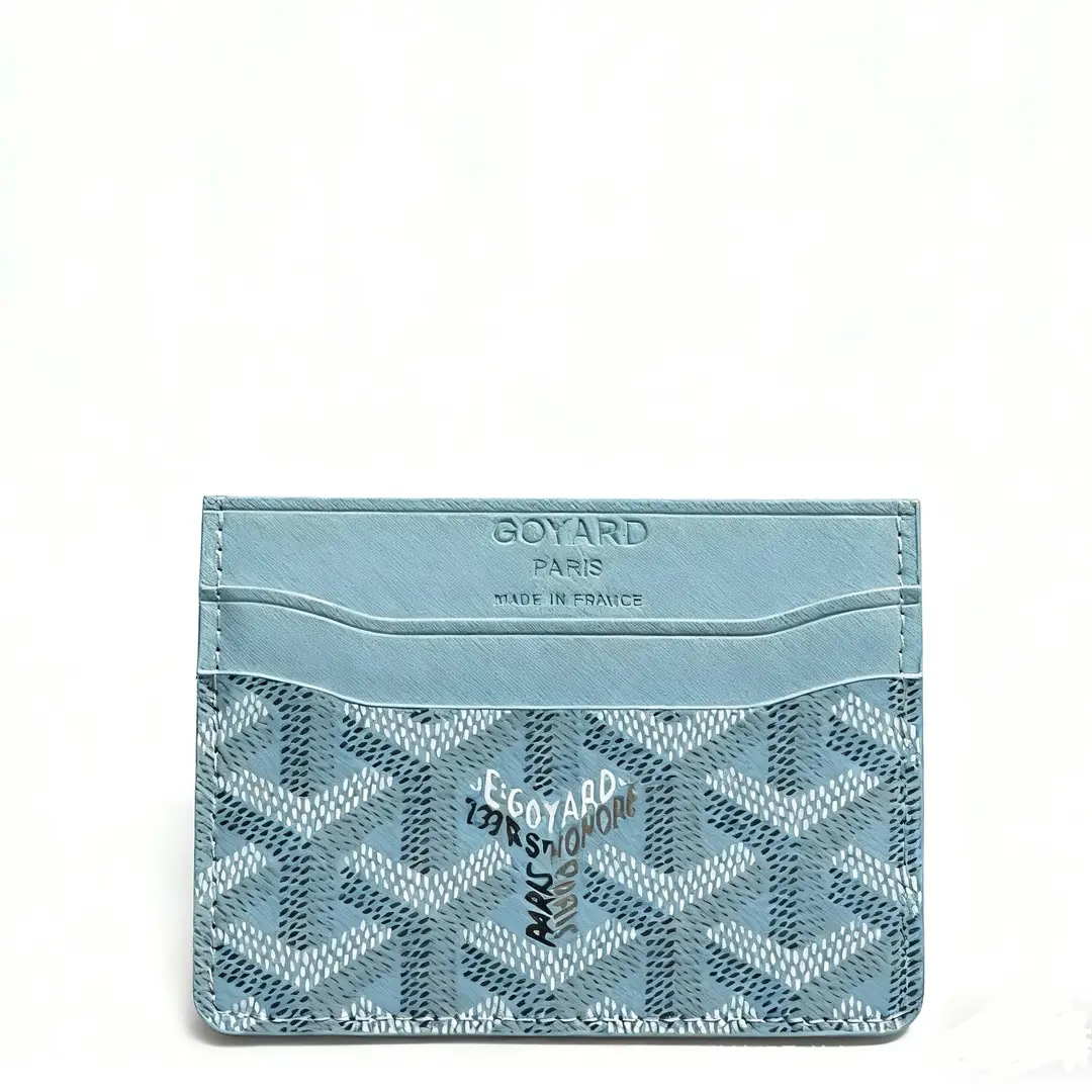 Goya Goyard Small Card Holder Ultra-Thin Classic Dog Tooth Letter Print Card Holder Women's Storage Card Holder Wallet