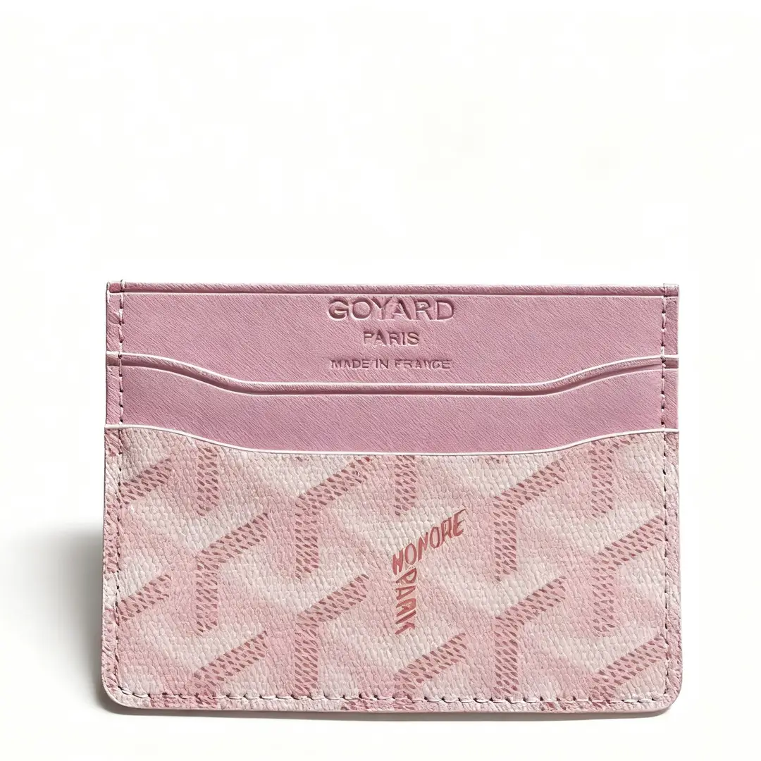 Goya Goyard Small Card Holder Ultra-Thin Classic Dog Tooth Letter Print Card Holder Women's Storage Card Holder Wallet