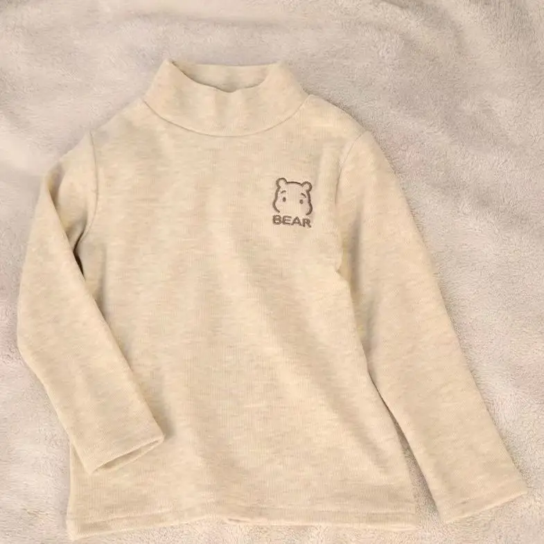Girls Velvet Bear Logo T-Shirts Winter Spring — feature 6