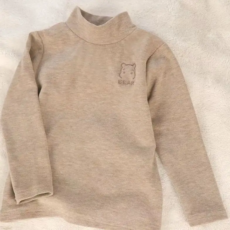 Girls Velvet Bear Logo T-Shirts Winter Spring — feature 7