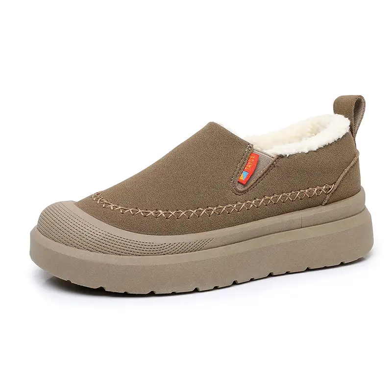 Women's Shoes, Warm and Cold-Resistant Cotton Shoes, Fashionable and Versatile Anti-Ski Boots, Women's Casual and Comfortable Slip-On Mom's Shoes - Image 8