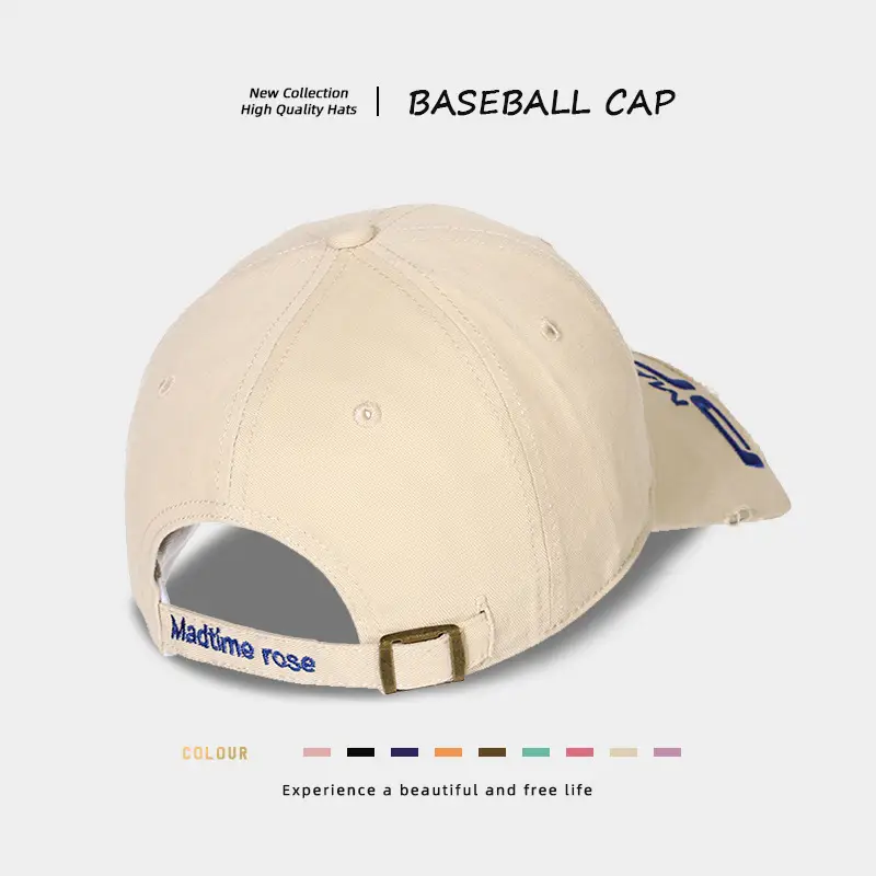 Baseball Cap Women Cream Wide Brim Face Slimming — feature 10