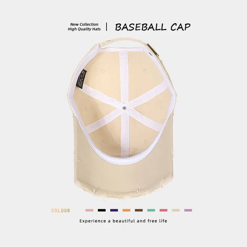 Baseball Cap Women Cream Wide Brim Face Slimming — feature 11