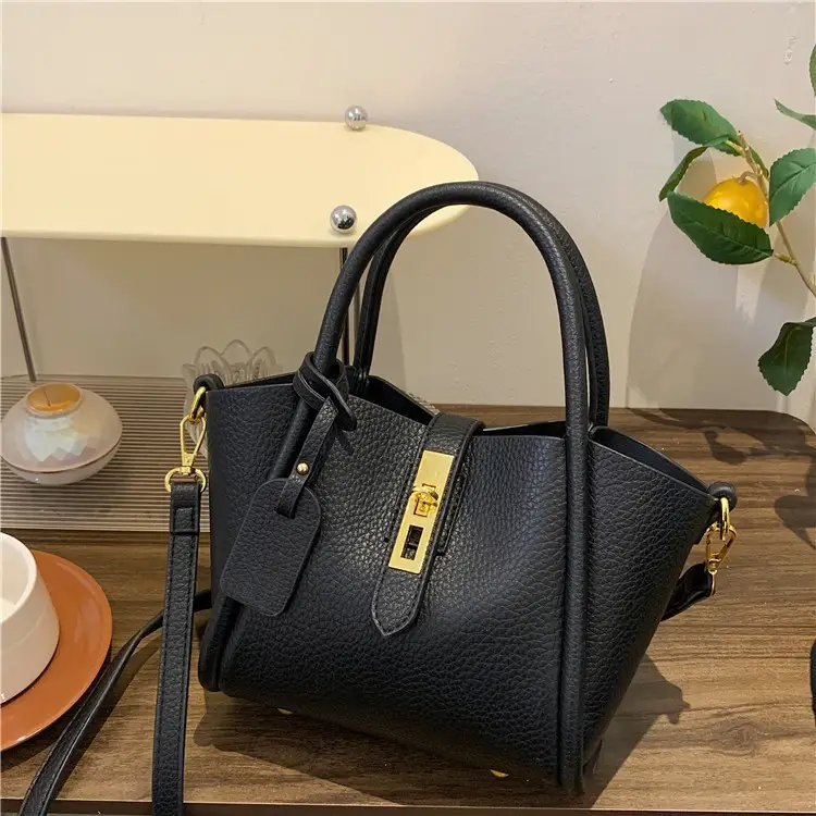 Nanfeng Paris Encounter Women's Beige Tote Bag with Embroidered Strap