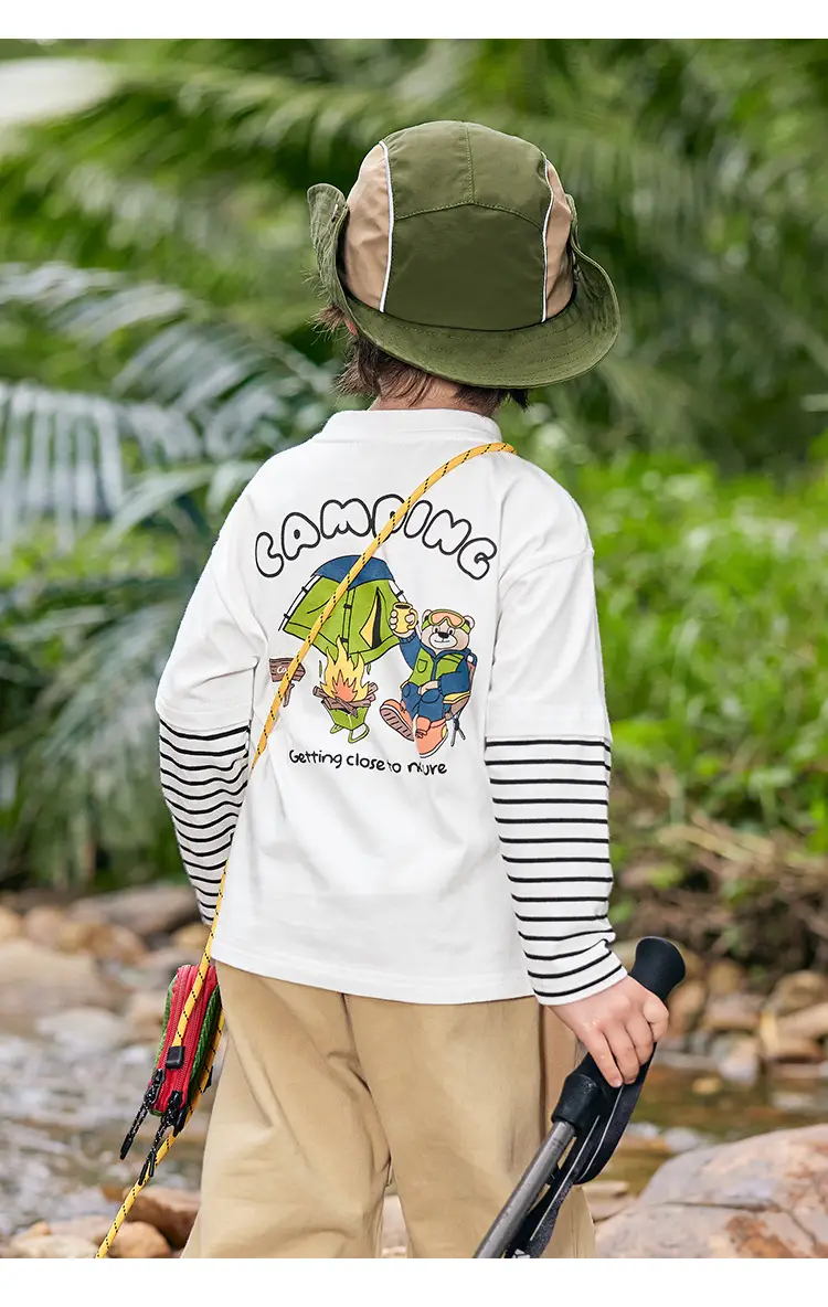 Boys Long Sleeve T-Shirt & Pants Set Grey Autumn — feature 30