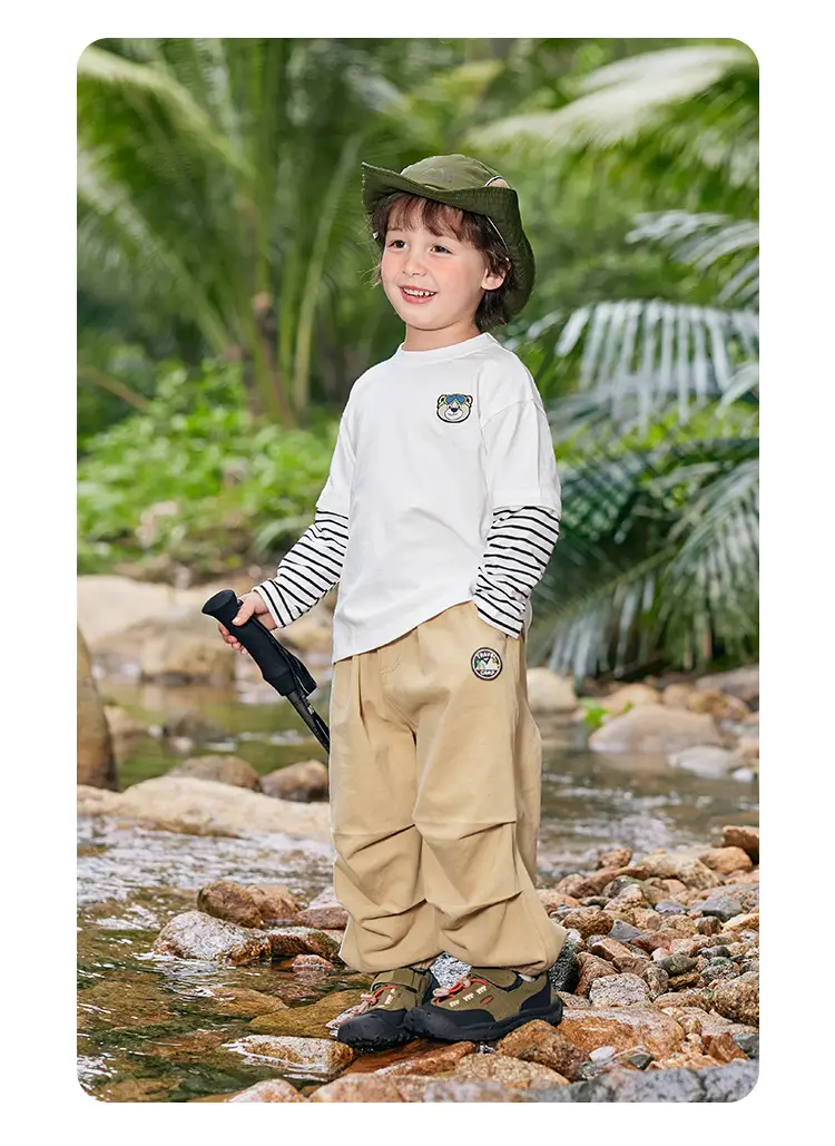 Boys Long Sleeve T-Shirt & Pants Set Grey Autumn — feature 33