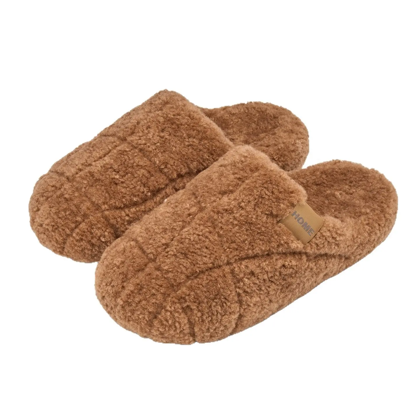 Women Winter Plush Cotton Slippers Grey 2025