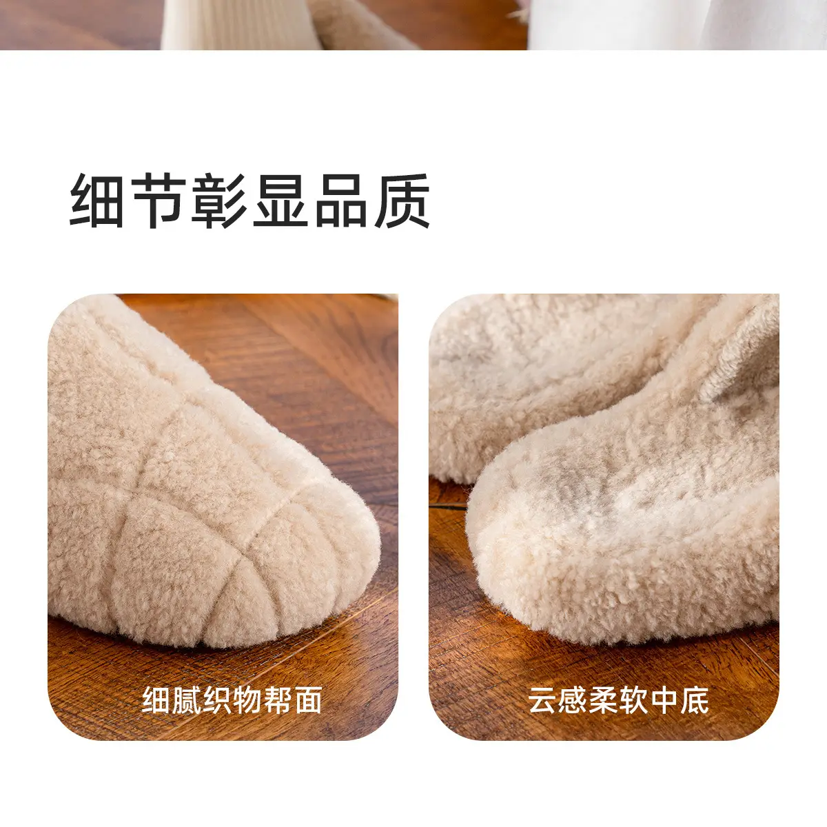 Women Winter Plush Cotton Slippers Grey 2025 — feature 10