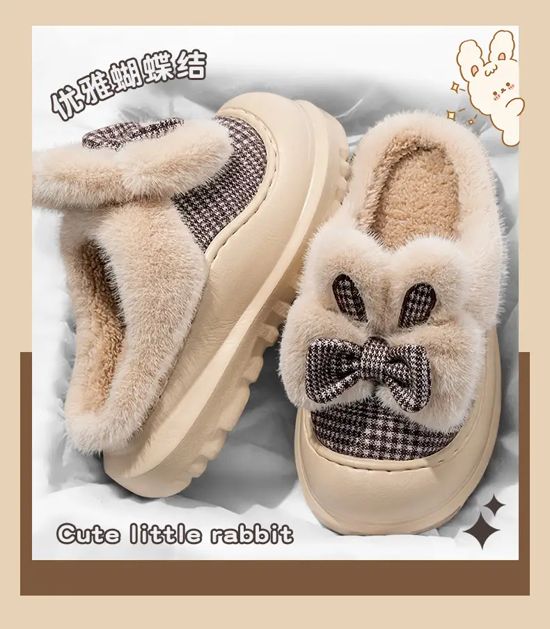 Maternity Cotton Slippers for Women, Autumn and Winter 2025 New Indoor Home Non-Slip Thick-Soled Warm Plush Slippers — feature 3