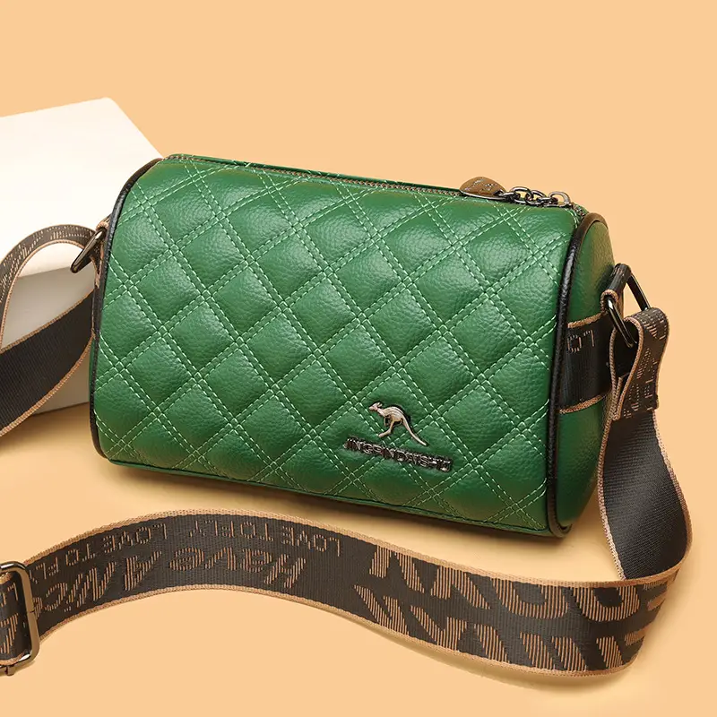 Black Quilted Crossbody Bag for Women Boston Design - Image 6