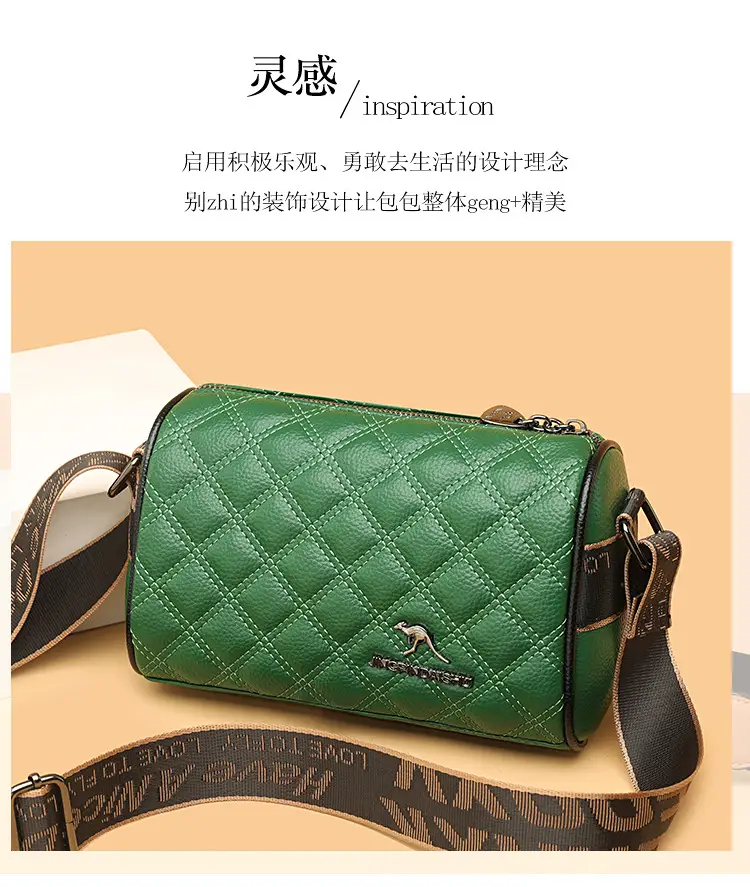 Black Quilted Crossbody Bag for Women Boston Design — feature 6