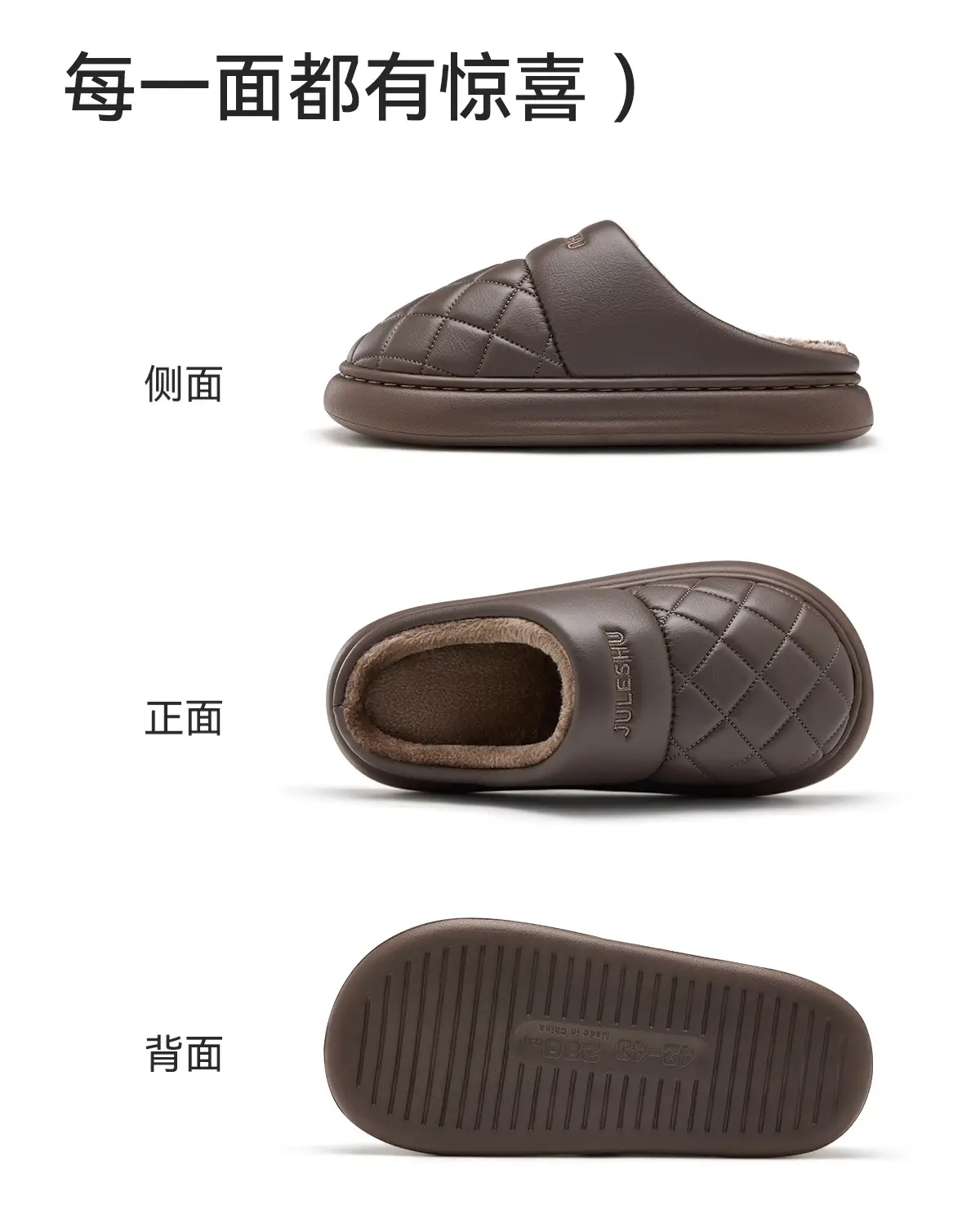 Women Waterproof Cotton Slippers Pink Autumn Winter 2025 — feature 18