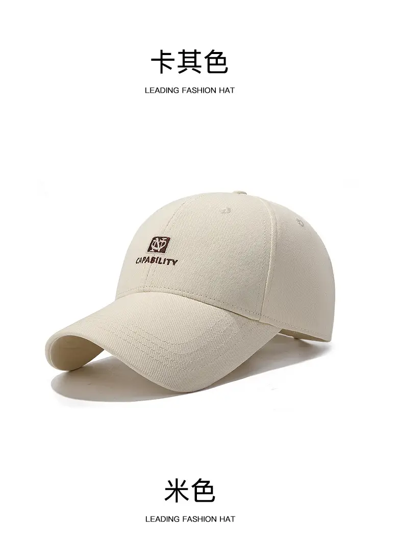 Black Embroidered Baseball Cap Unisex Korean Style — feature 14