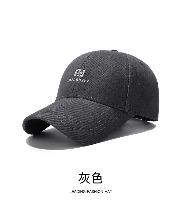 Black Embroidered Baseball Cap Unisex Korean Style — feature 15