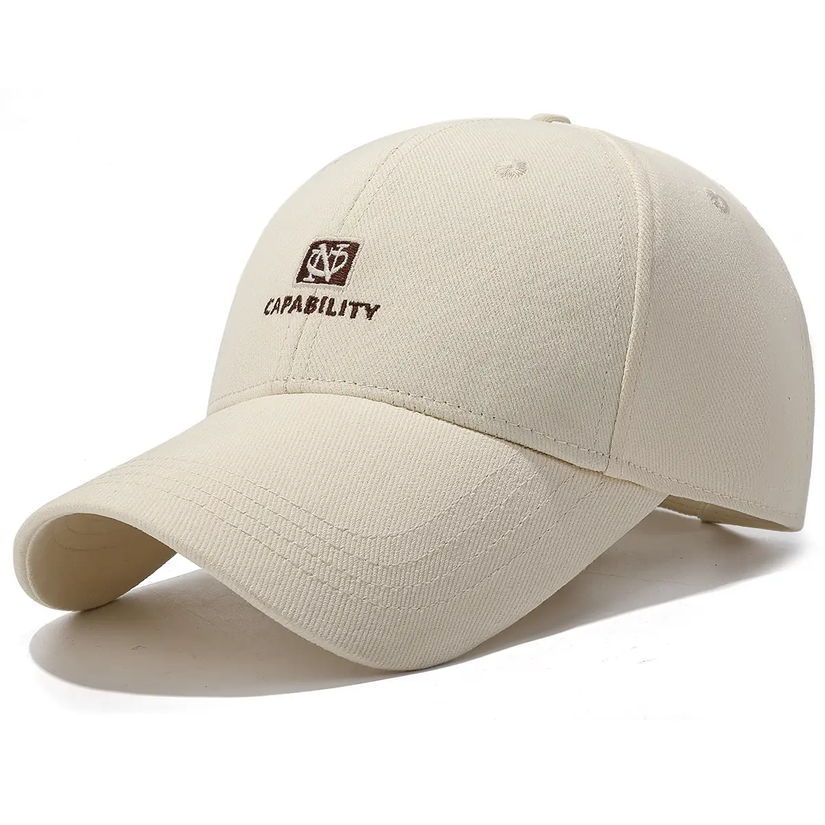 Black Embroidered Baseball Cap Unisex Korean Style - Image 2