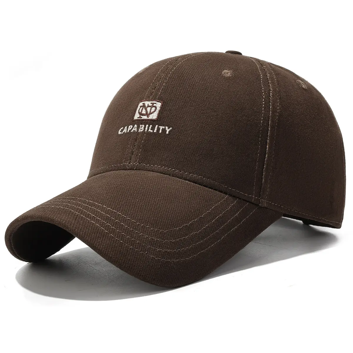Black Embroidered Baseball Cap Unisex Korean Style - Image 6