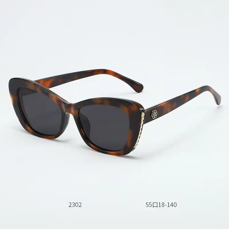 Cat's Eye Pearl Sunglasses Anti-UV Casual European American - Image 9
