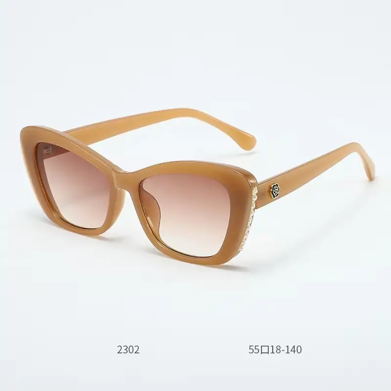 Cat's Eye Pearl Sunglasses Anti-UV Casual European American - Image 12