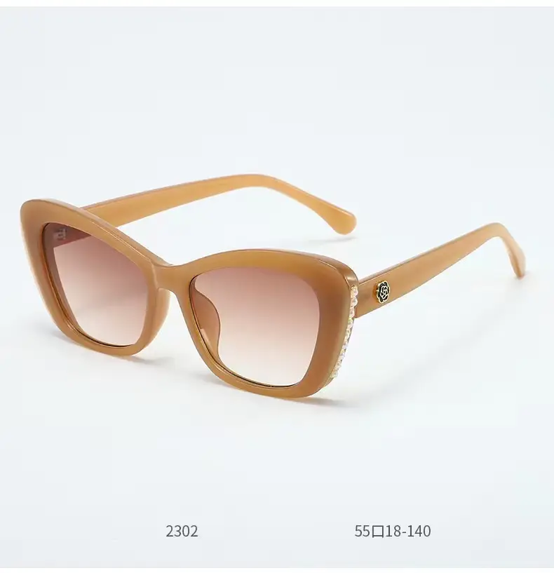Cat's Eye Pearl Sunglasses Anti-UV Casual European American — feature 12