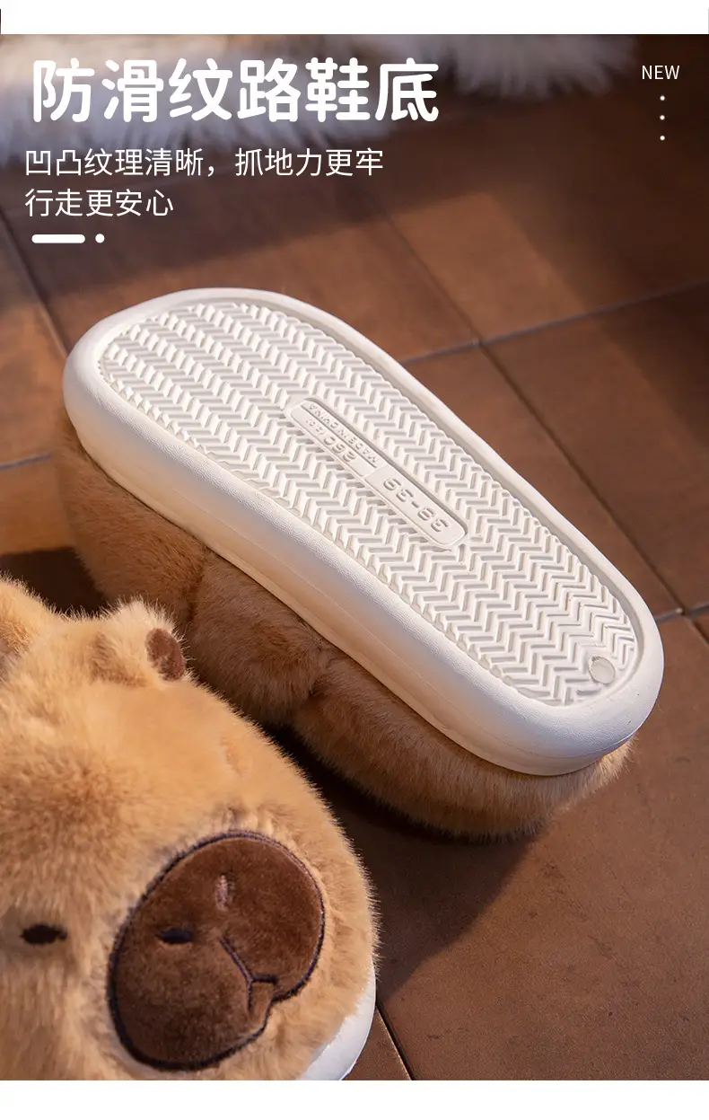 2025 New Kapibara Cotton Slippers for Women — feature 4