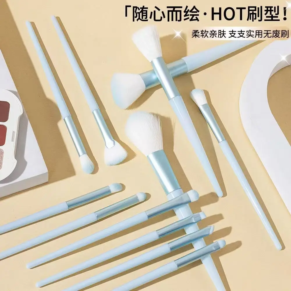12-Piece Makeup Brush Set for Eyes, Lips, Nose & Detail Work - Image 11
