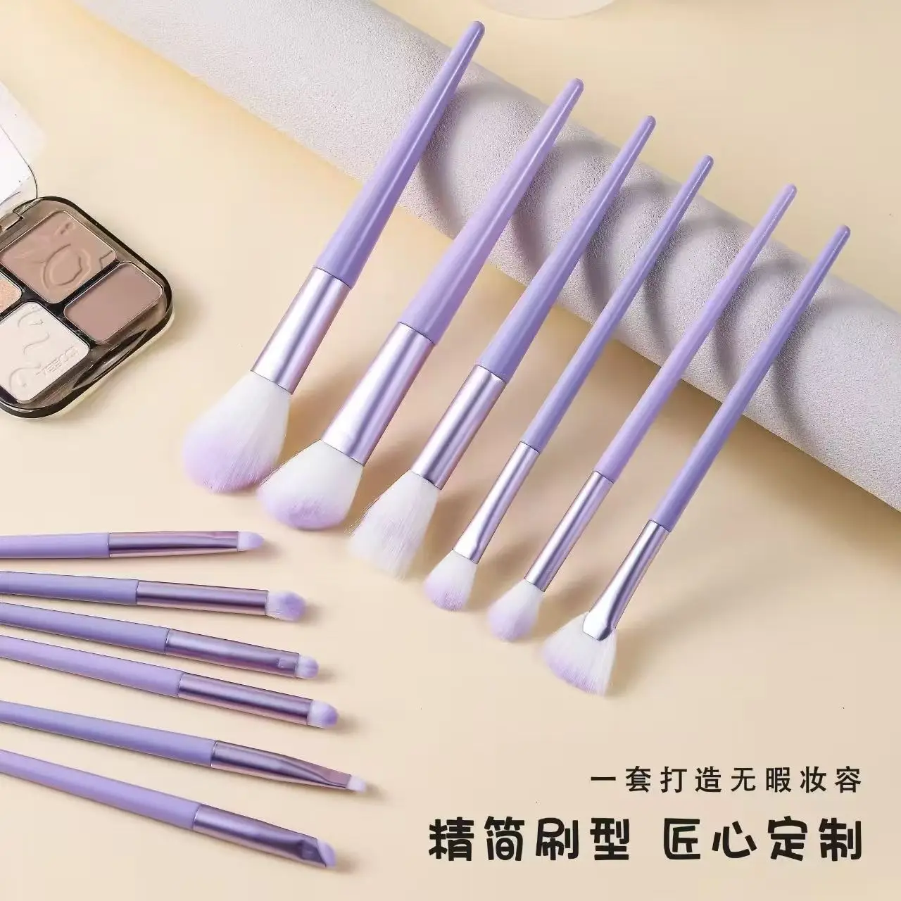 12-Piece Makeup Brush Set for Eyes, Lips, Nose & Detail Work β feature 2