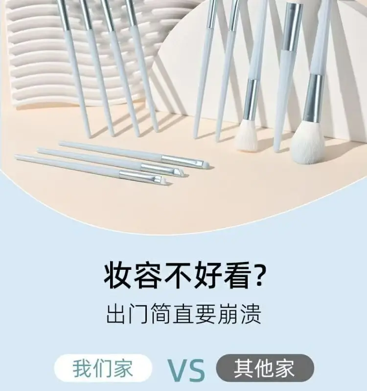 12-Piece Makeup Brush Set for Eyes, Lips, Nose & Detail Work β feature 7