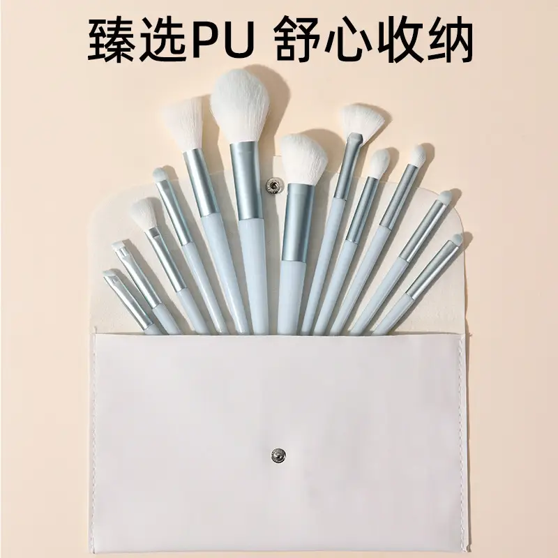 12-Piece Makeup Brush Set for Eyes, Lips, Nose & Detail Work - Image 4