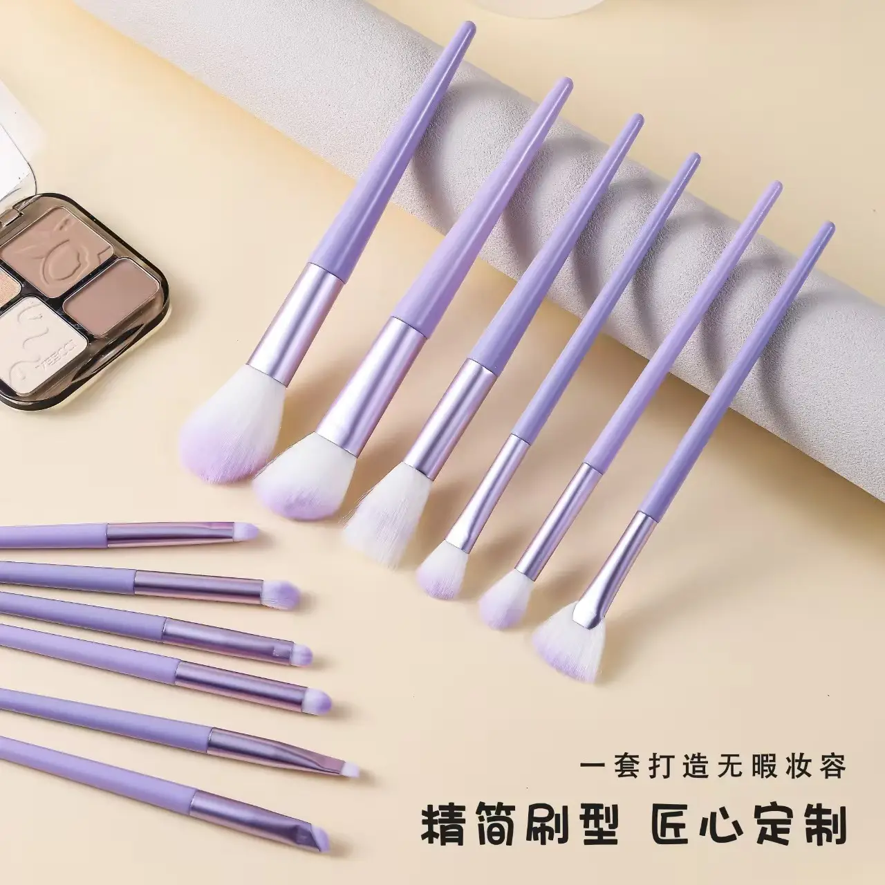 12-Piece Makeup Brush Set for Eyes, Lips, Nose & Detail Work - Image 6