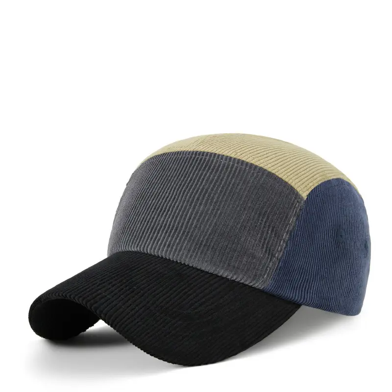 Men's Color-Blocked Baseball Cap Spring Summer Face-Slimming