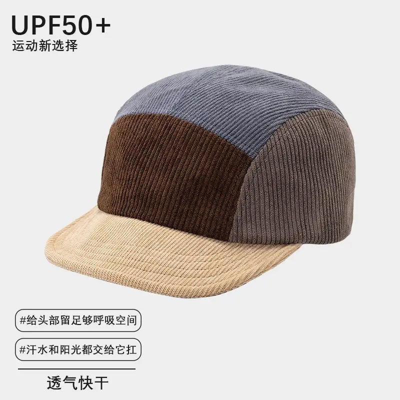 Men's Color-Blocked Baseball Cap Spring Summer Face-Slimming